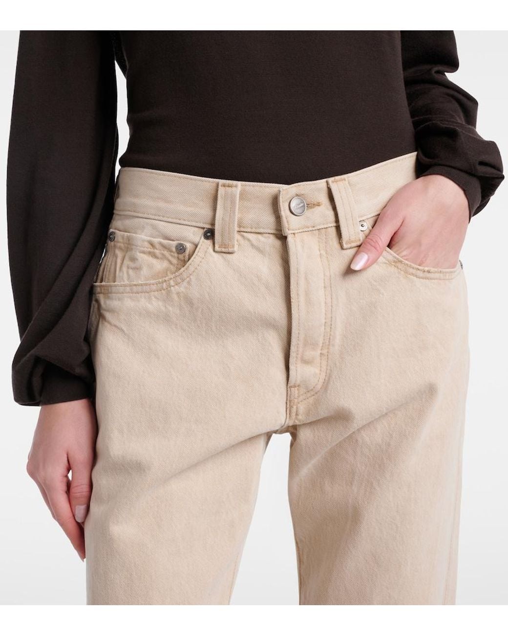 Khaite Natural Callum Straight Jeans
