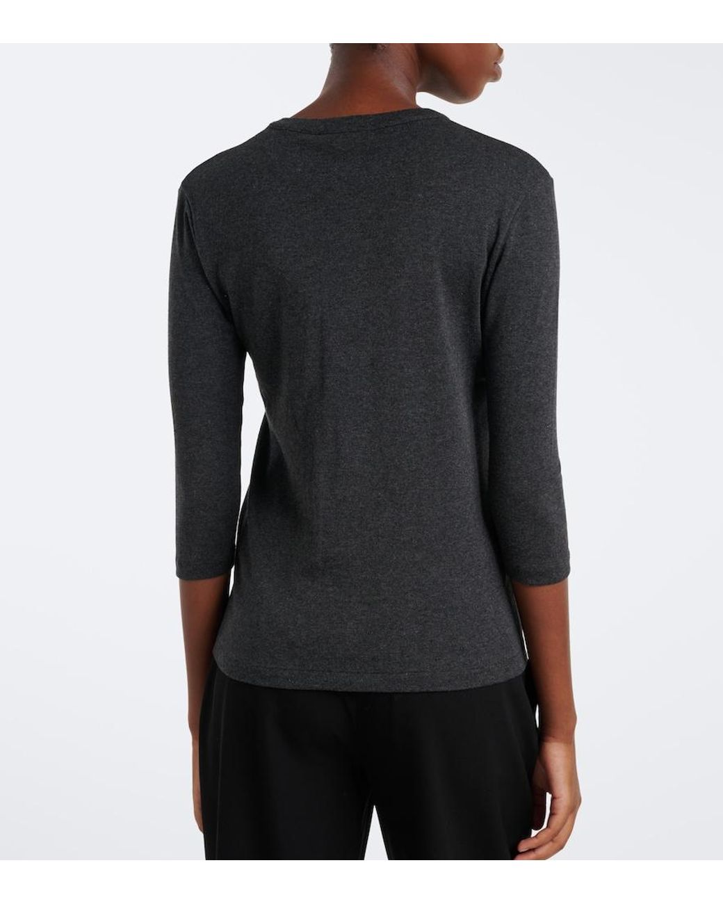 The Row Black Alena Cotton, Cashmere, And Silk Cardigan