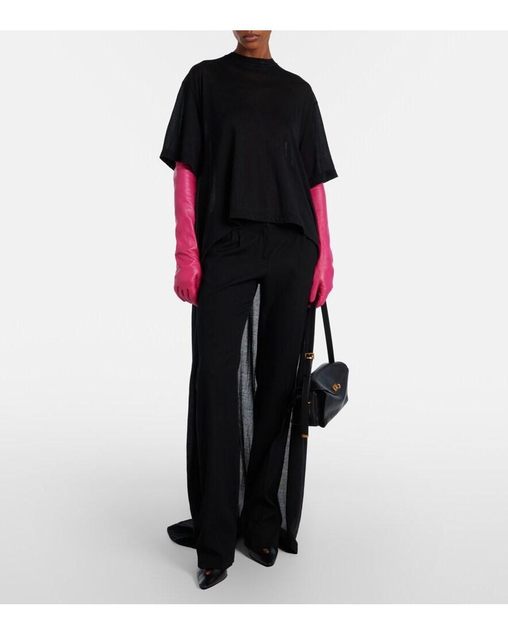 Balenciaga Black Duchesse Leather Pumps