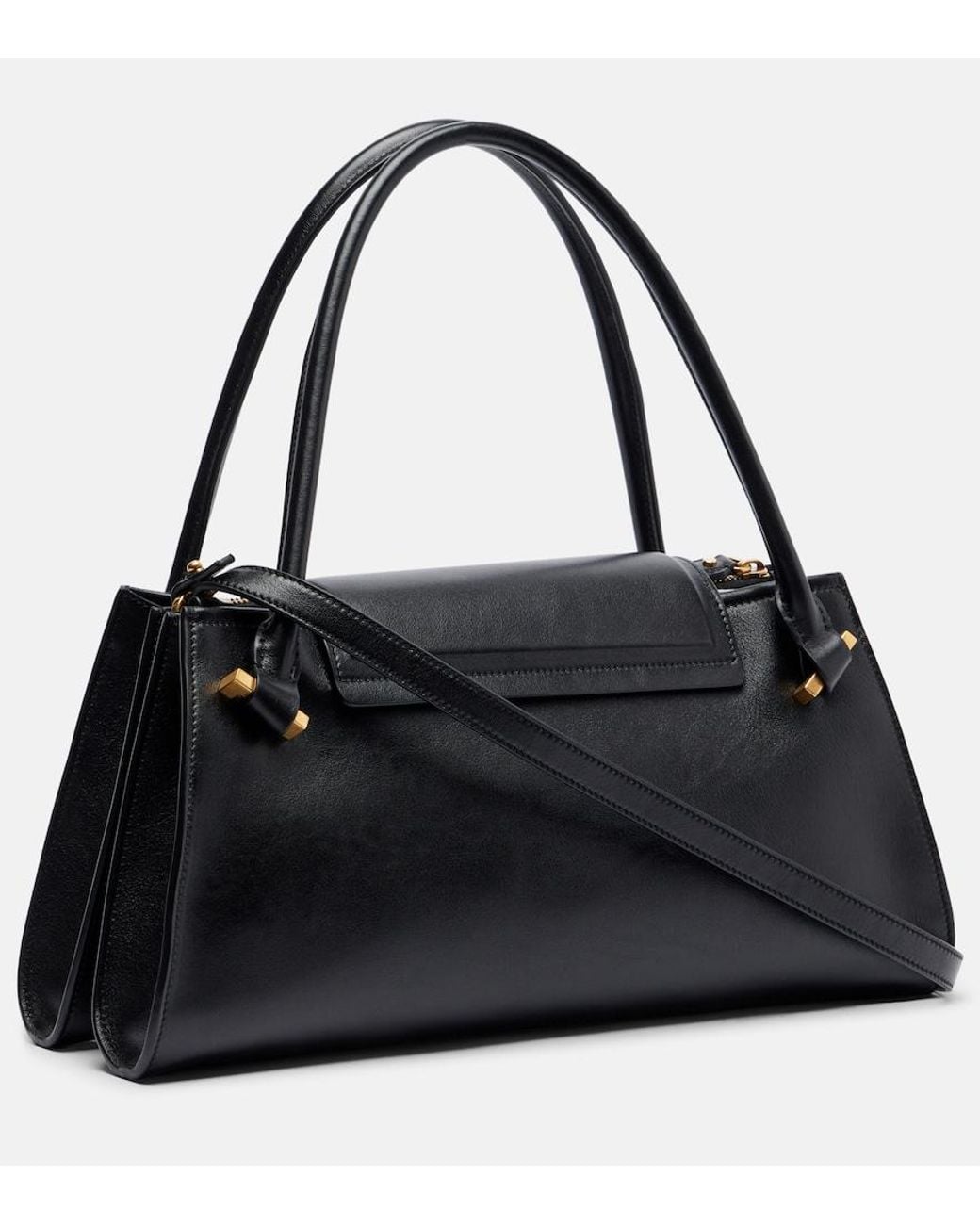 Versace Black Severine Medium Leather Shoulder Bag