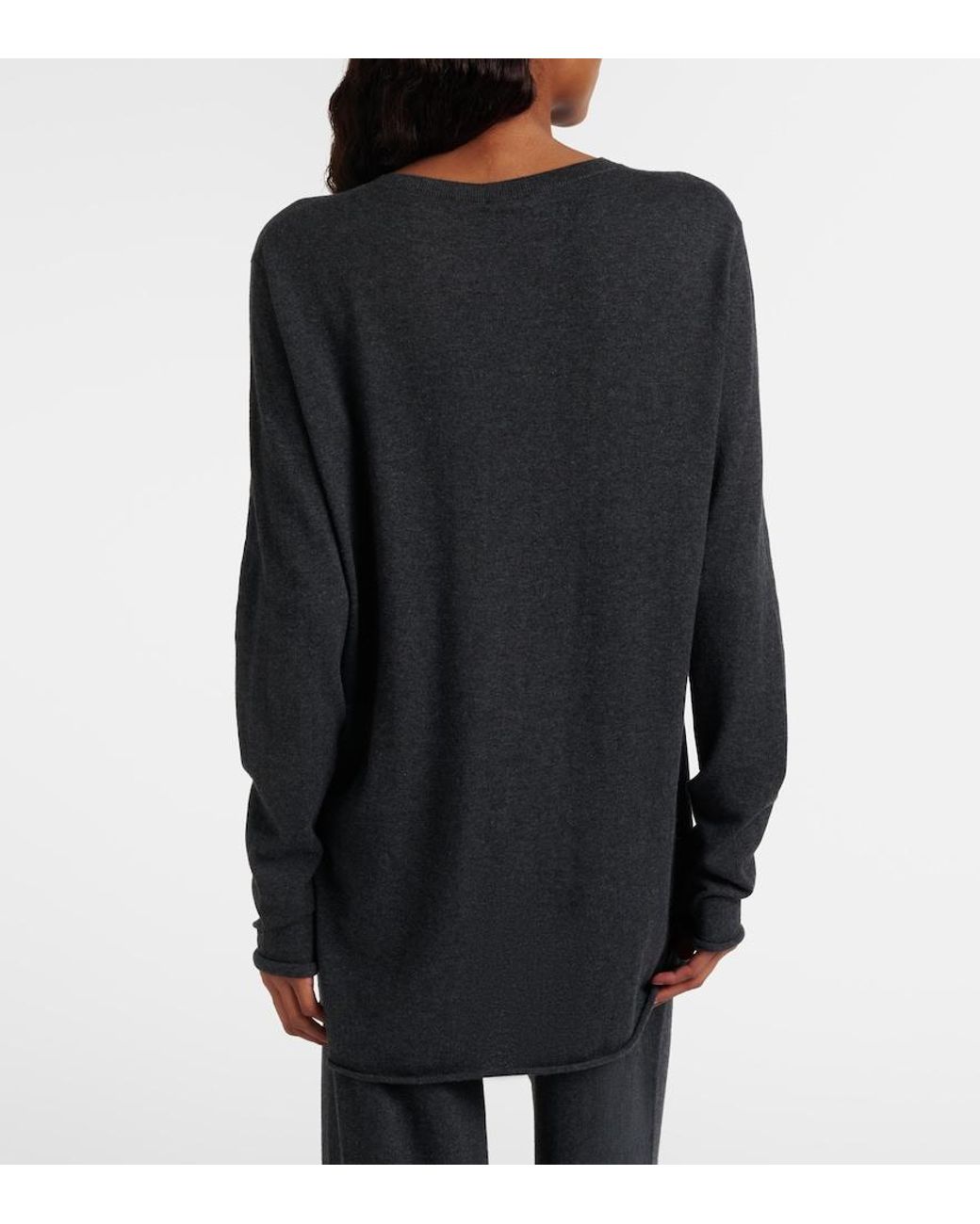 Lisa Yang Blue Maurie Cotton And Cashmere Sweater