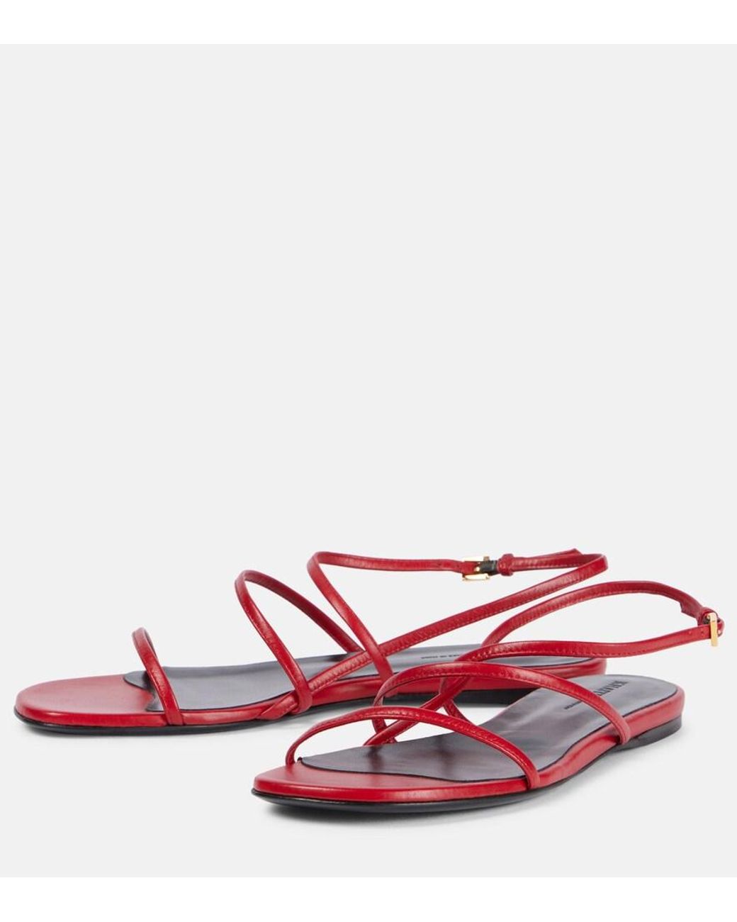 Khaite Red Loop Sandals