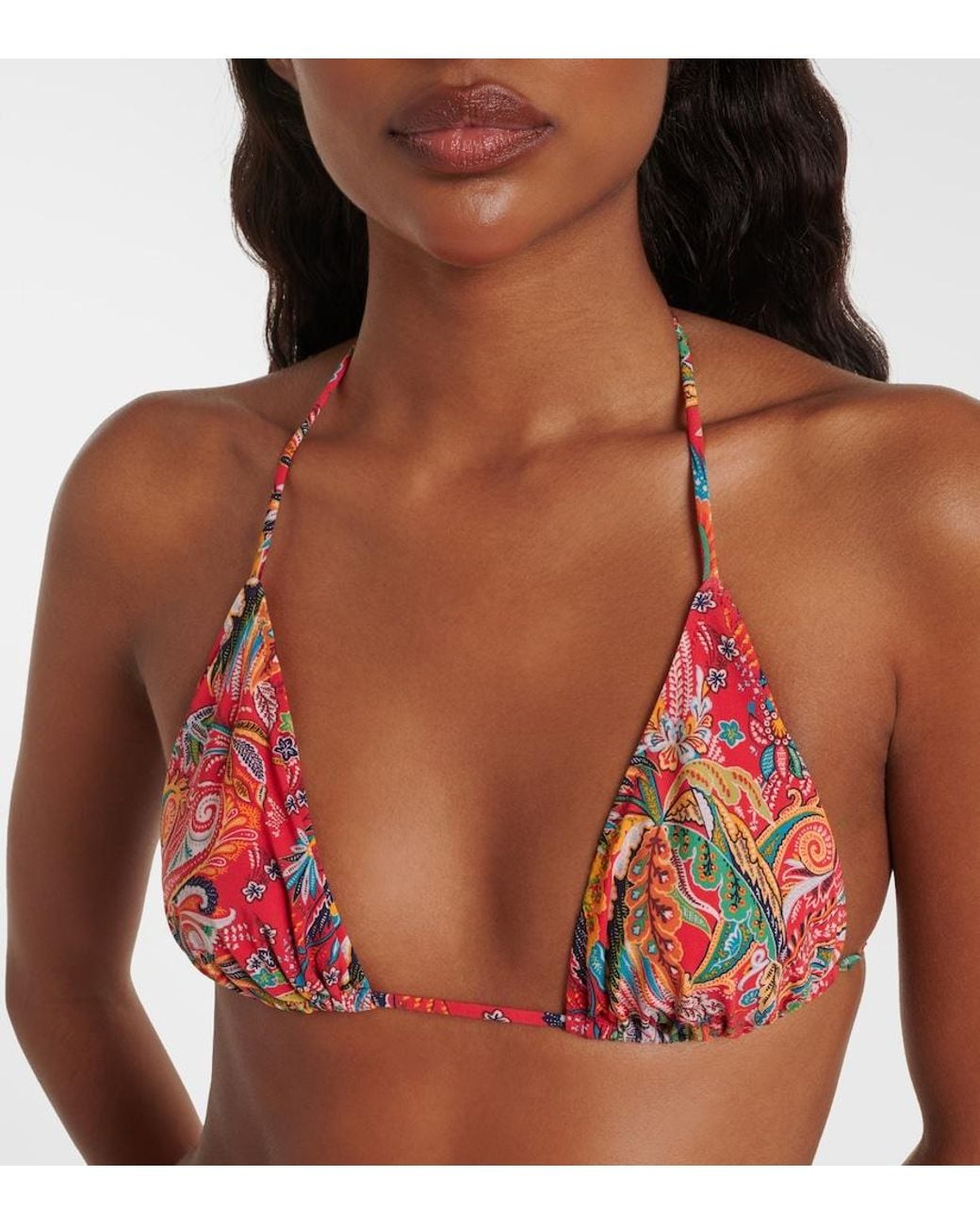 Etro Red Paisley Bikini