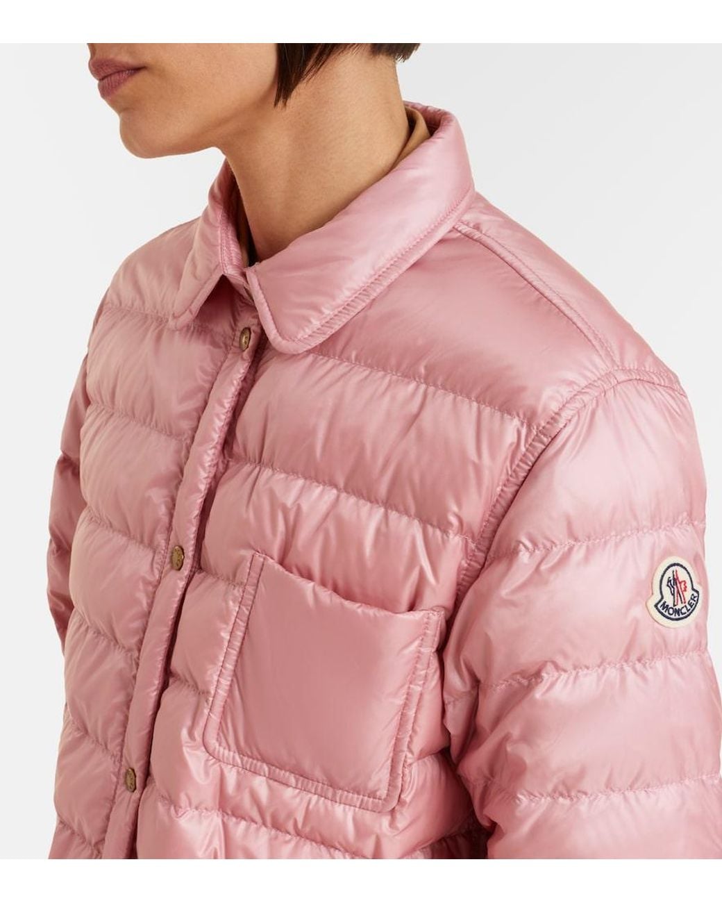 Moncler Pink Fouine Down Jacket