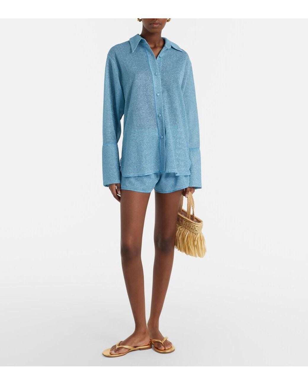 Oseree Blue Lumiere Shirt