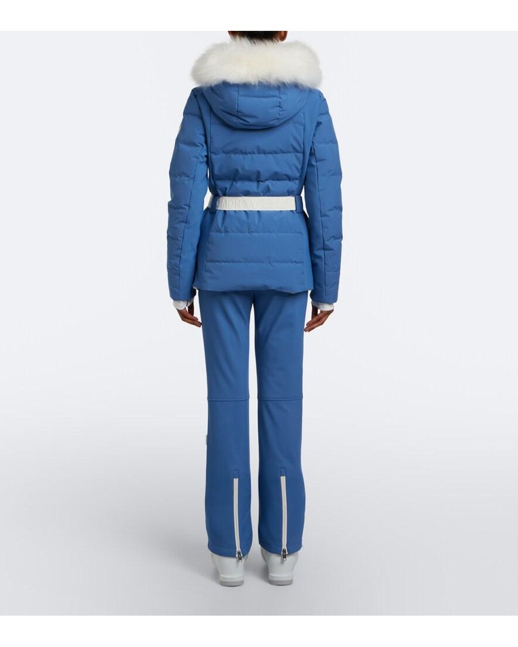 Yves Salomon Blue Flared Ski Pants