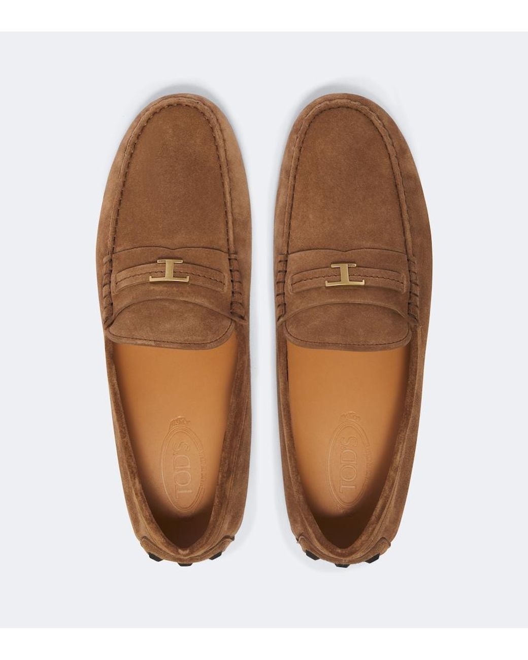 Tod's Brown Gommino Suede Driving Shoes for men