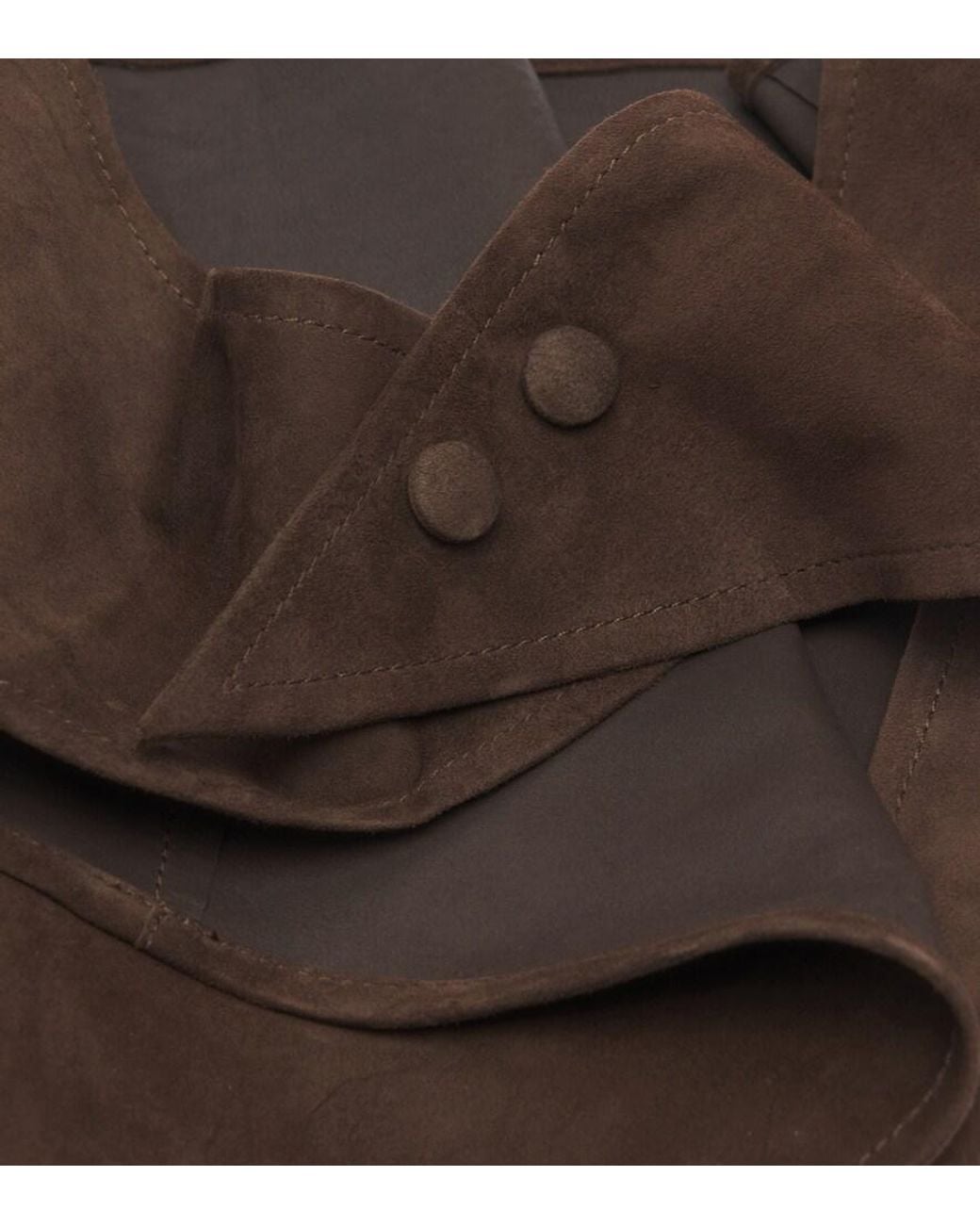 Arma Brown Suede Hood