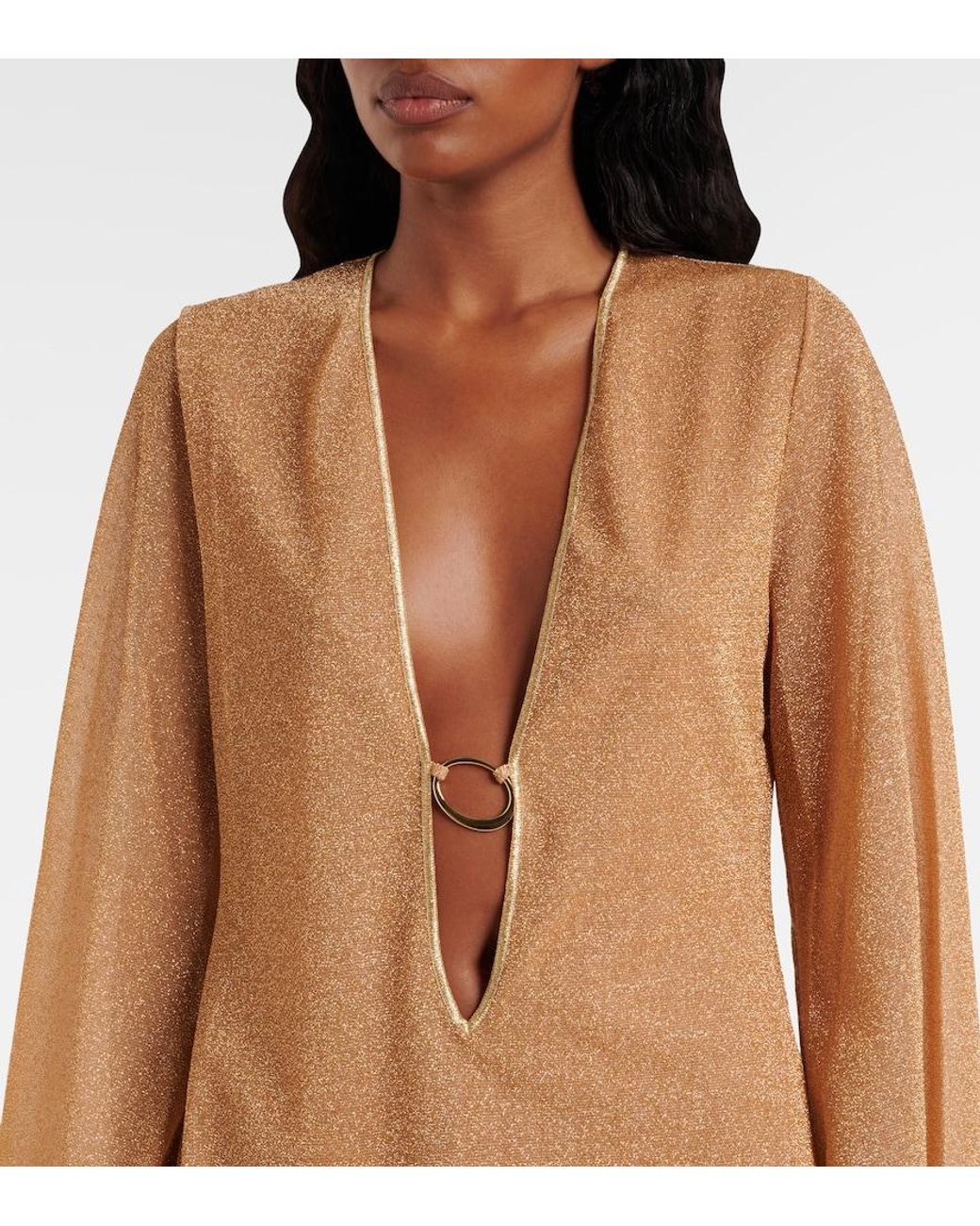 Oseree Natural Lumiere Beach Dress
