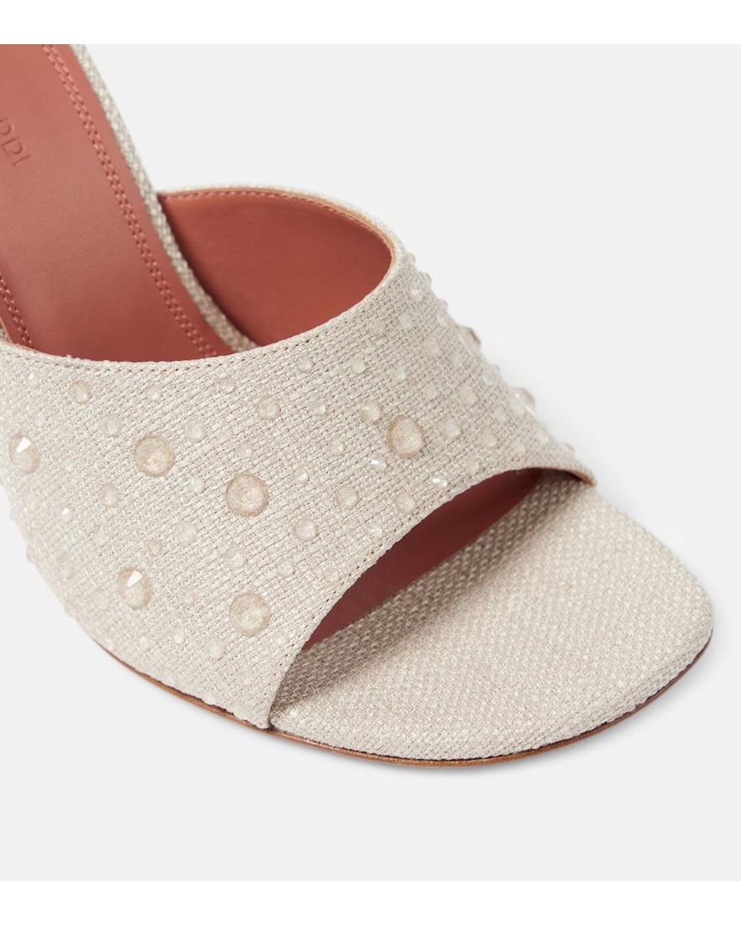 AMINA MUADDI Pink Brigitte Slipper 95 Mules