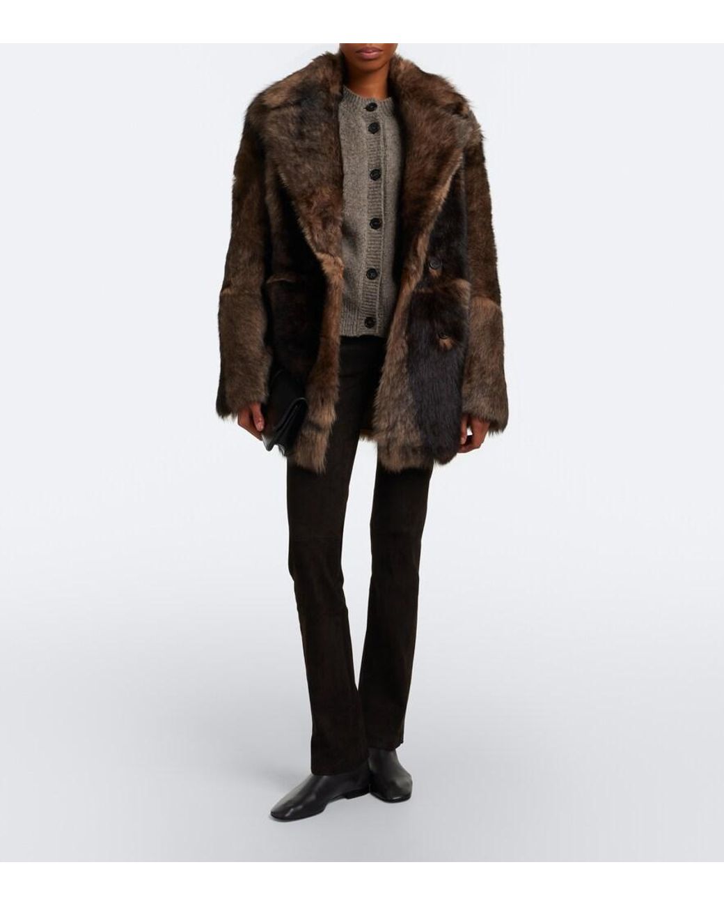 Arma Black Albie Suede Straight Pants