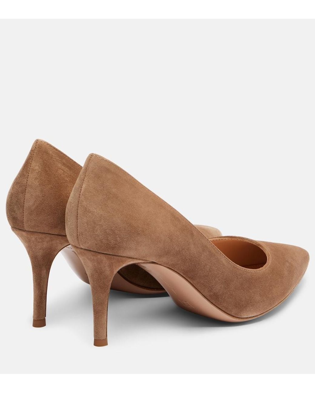 Gianvito Rossi Brown Gianvito 70 Suede Pumps