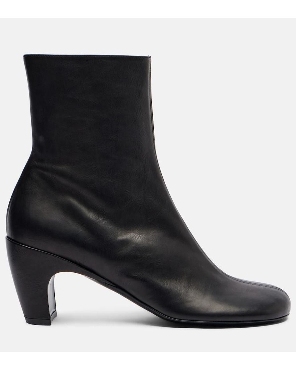 Dries Van Noten Black 65 Leather Ankle Boots