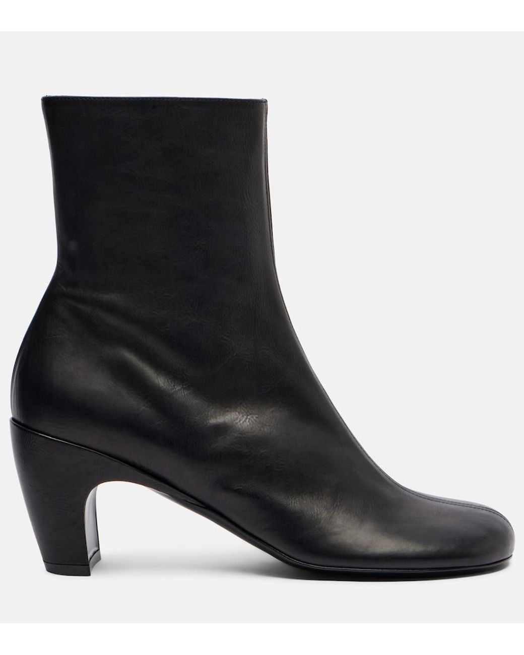 Dries Van Noten Black 65 Leather Ankle Boots