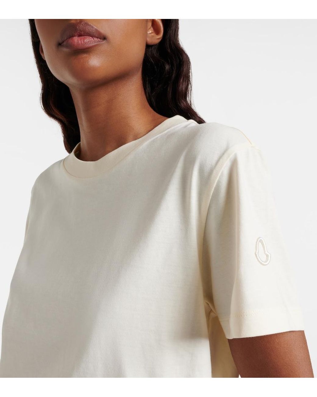 Moncler White Cotton Jersey T-Shirt