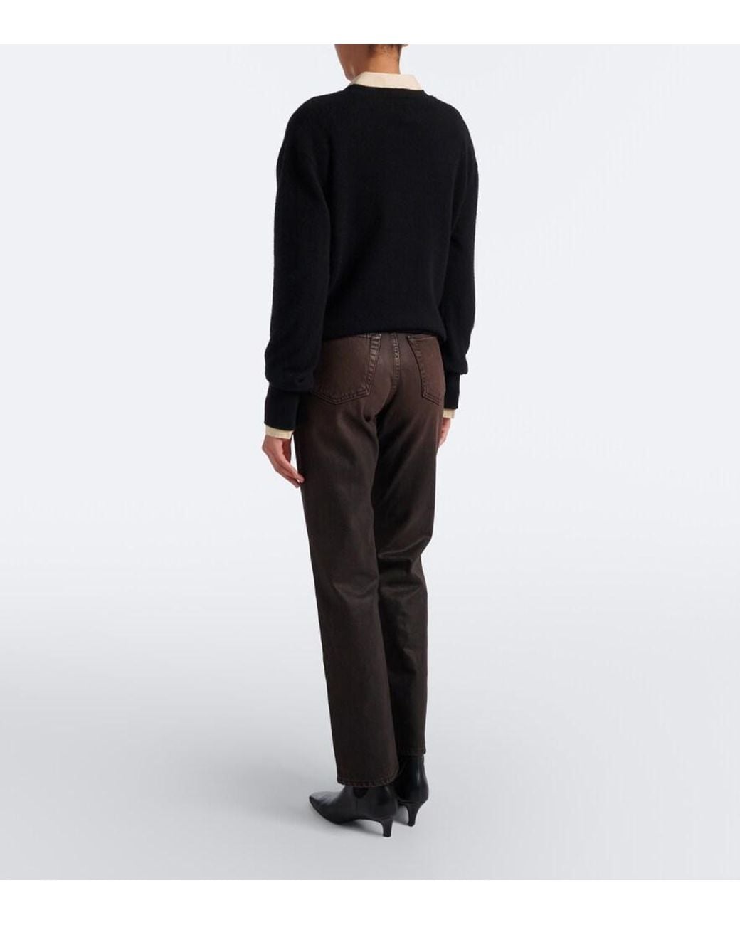 SLVRLAKE Denim Black London Straight Jeans