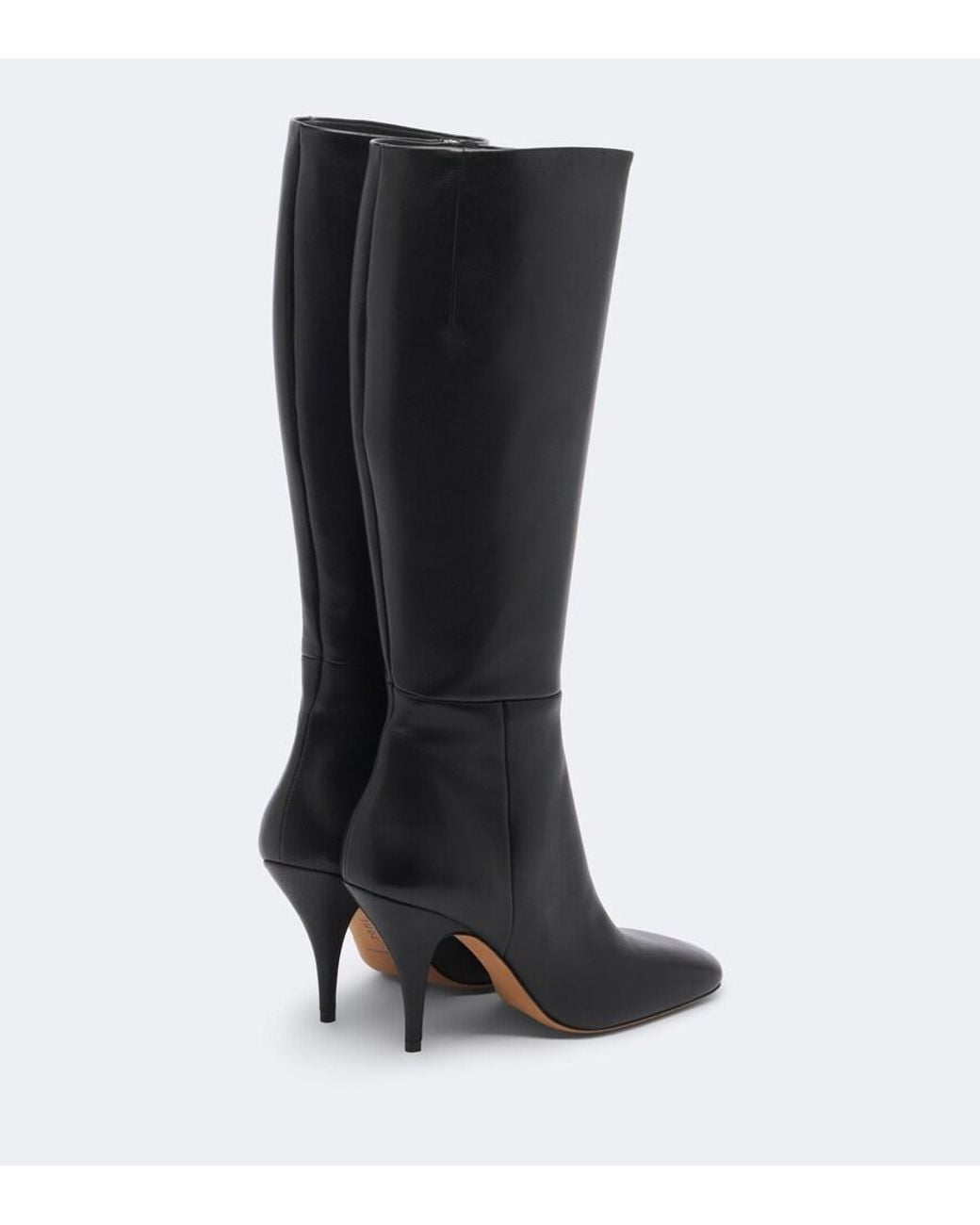 Jude Black Credo Leather Knee-High Boots