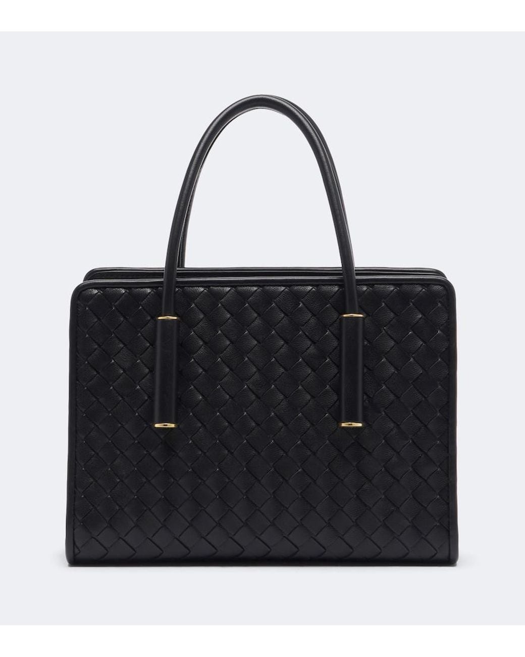 Bottega Veneta Black Barbara Small Leather Top-Handle Bag