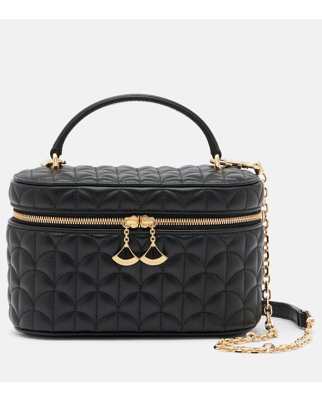 BVLGARI Black Divas' Dream Small Leather Vanity Bag