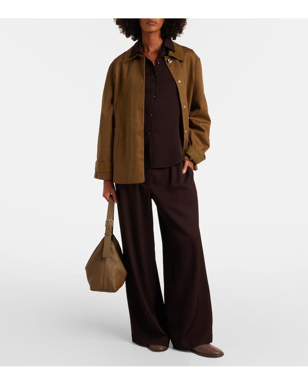 Proenza Schouler Black Label Maddi Twill Shirt