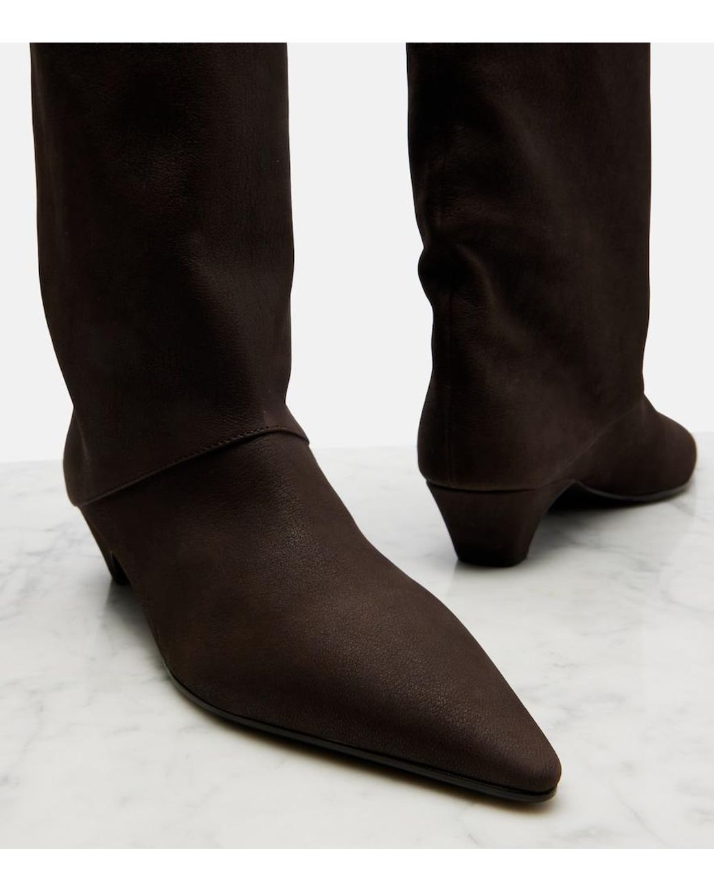 Prada Black Stiefel Aus Leder