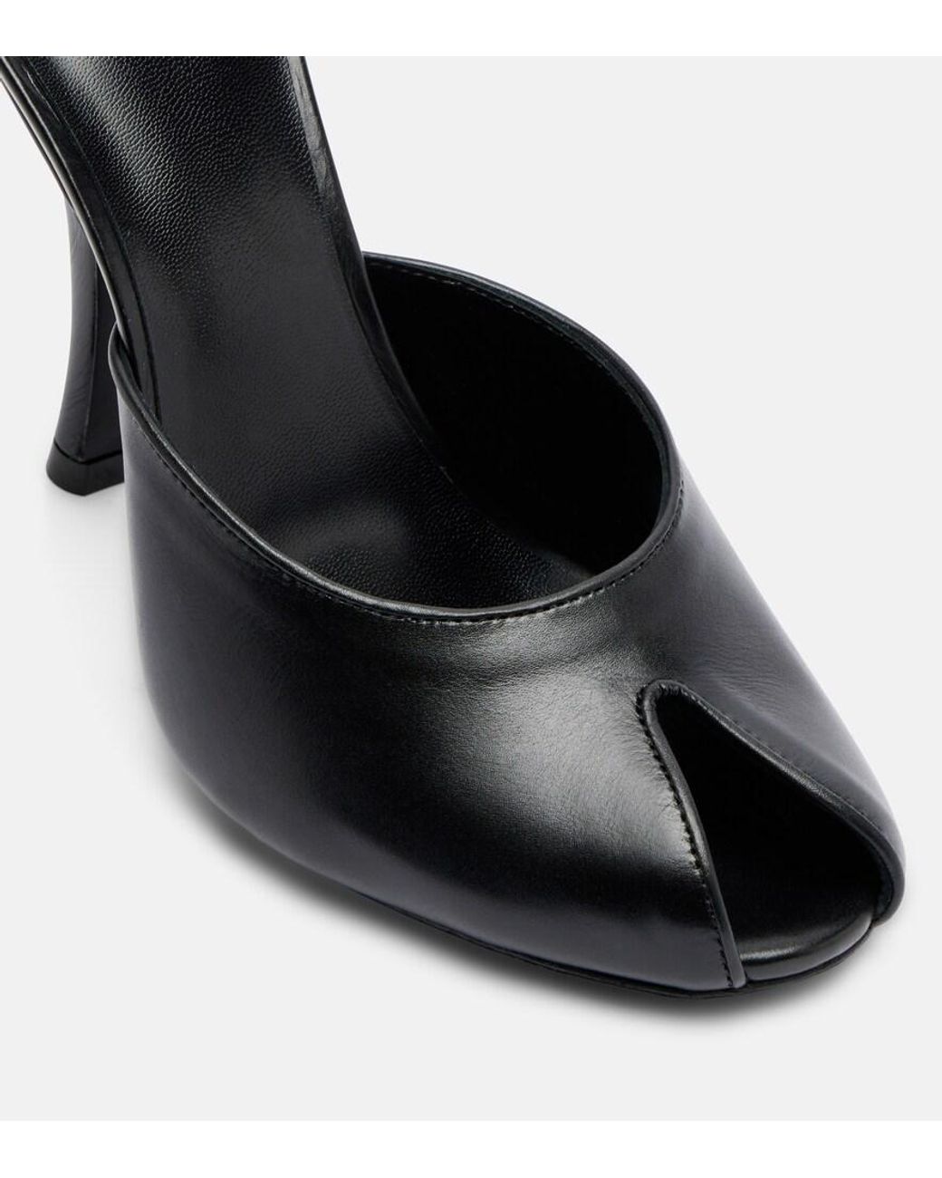 Jude Black Date Leather Mules