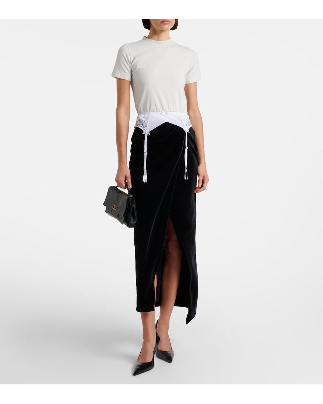 Balenciaga Black Avenue 90 Leather Pumps