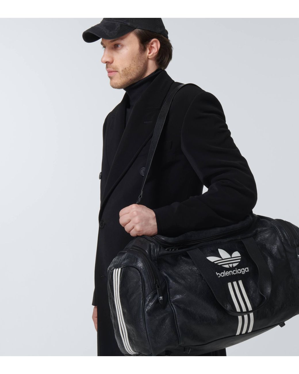 バッグ Balenciaga adidas Leather Boston Bag Balenciaga Adidas Gym Bag Boston Black Leather 4485006 | eBay