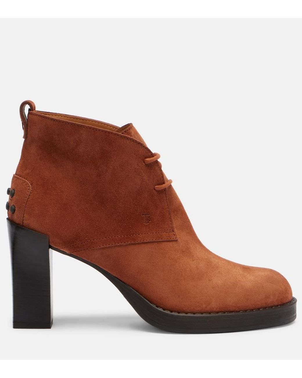 Tod's Brown Bh Bootie 80 Suede Ankle Boots