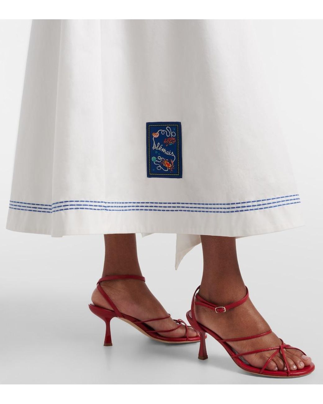 ALÉMAIS White Cotton Maxi Dress