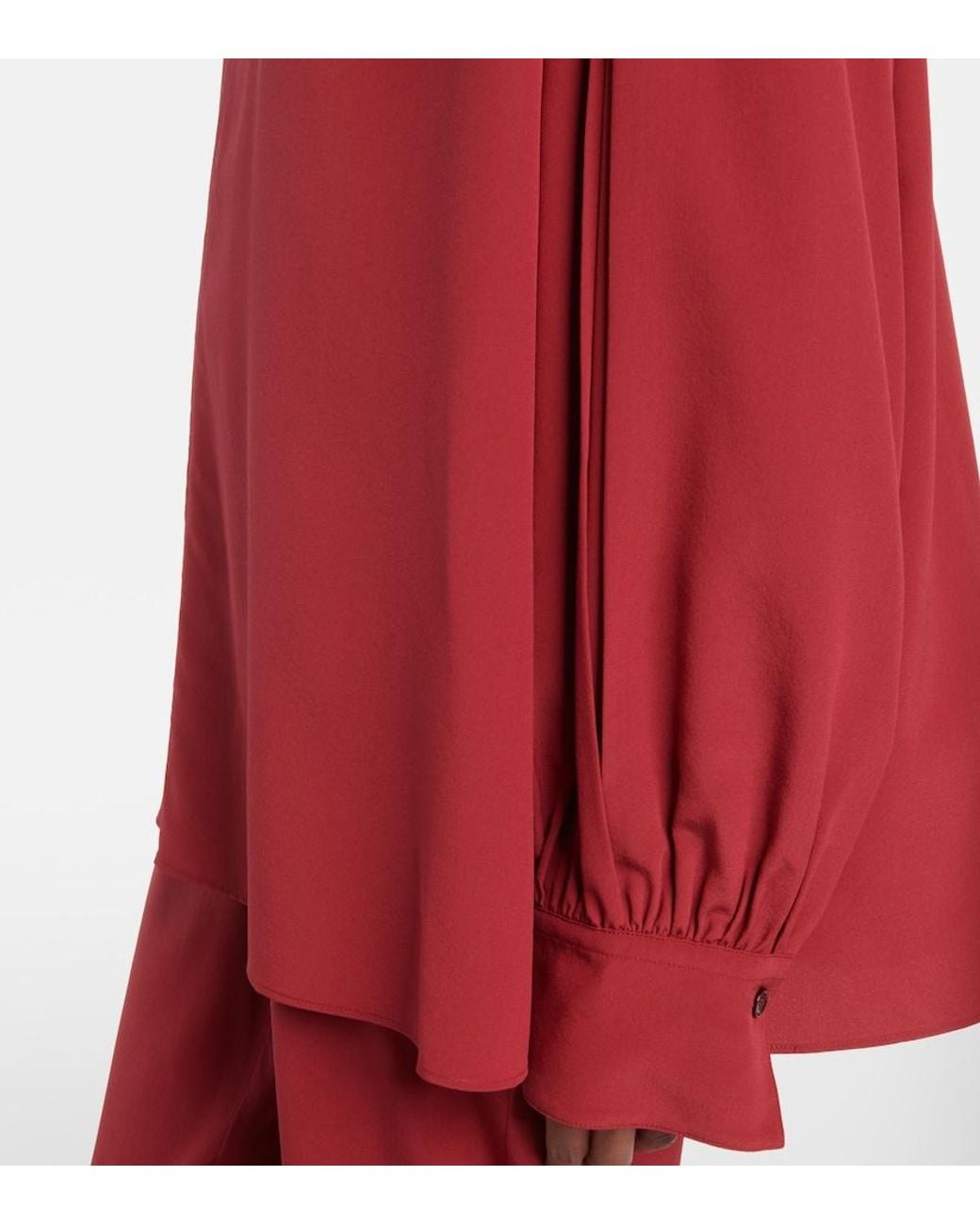 Joseph Red Silk Blouse
