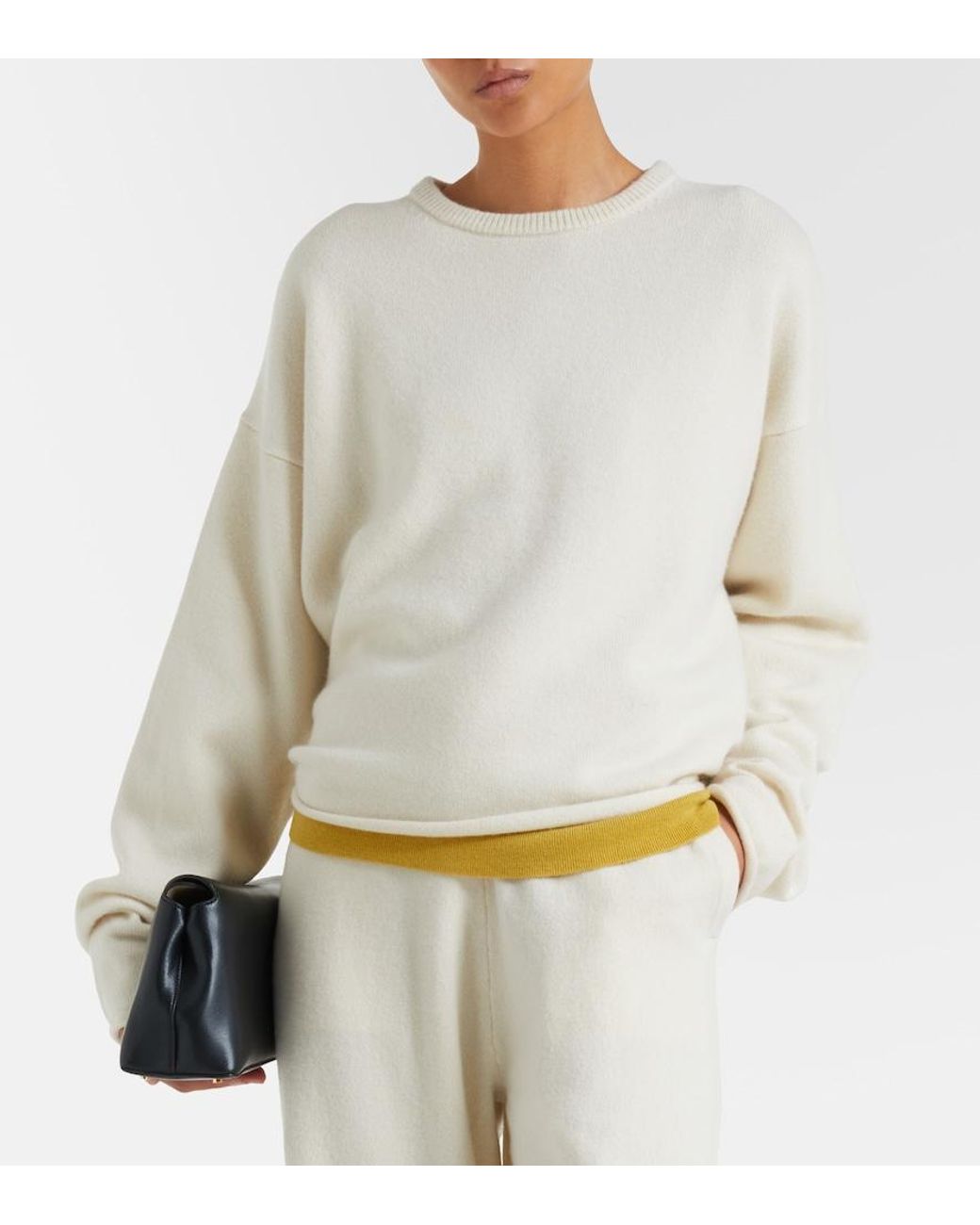 Extreme Cashmere Natural N°426 Comfy Cashmere-Blend Sweater