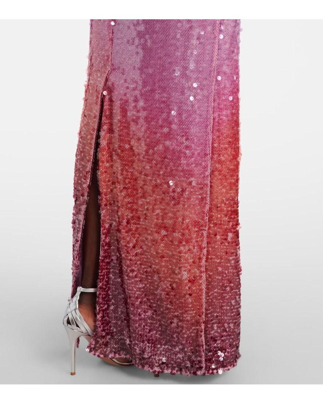 open lace back dress Simkhai Pink Reign Strapless Gown main image 1