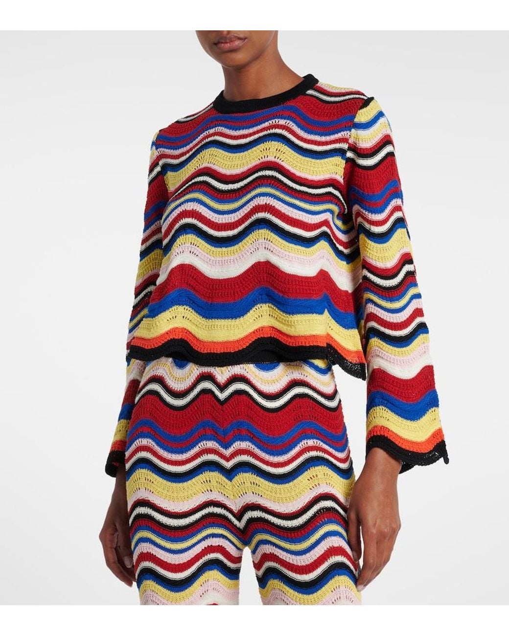 Top Chevron di LaDoubleJ in Blue