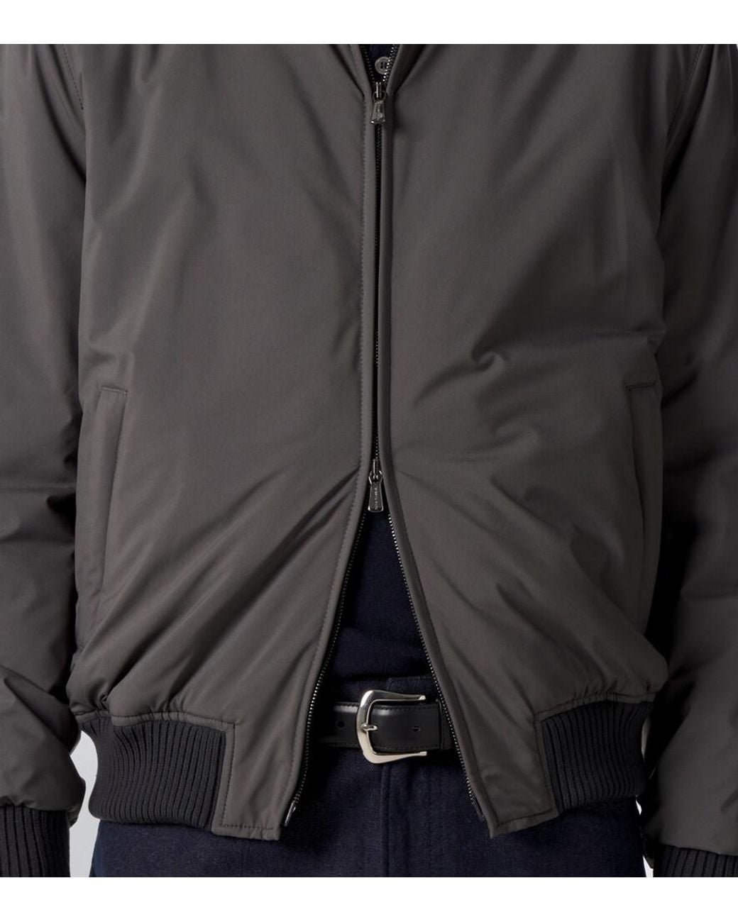 Thom Sweeney Gray Technical Blouson Jacket for men