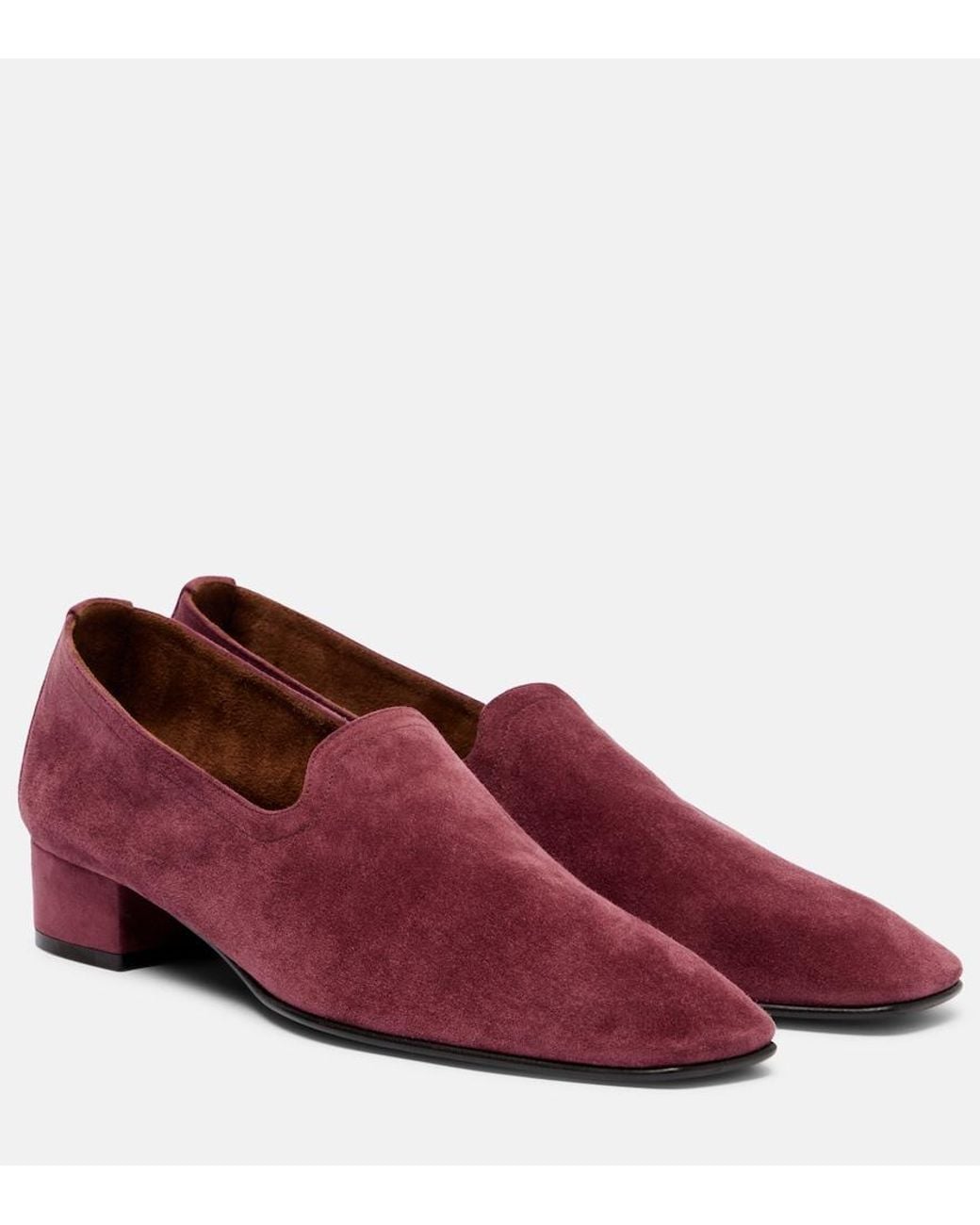 Herbert Levine Red Soft Touch Suede Loafers