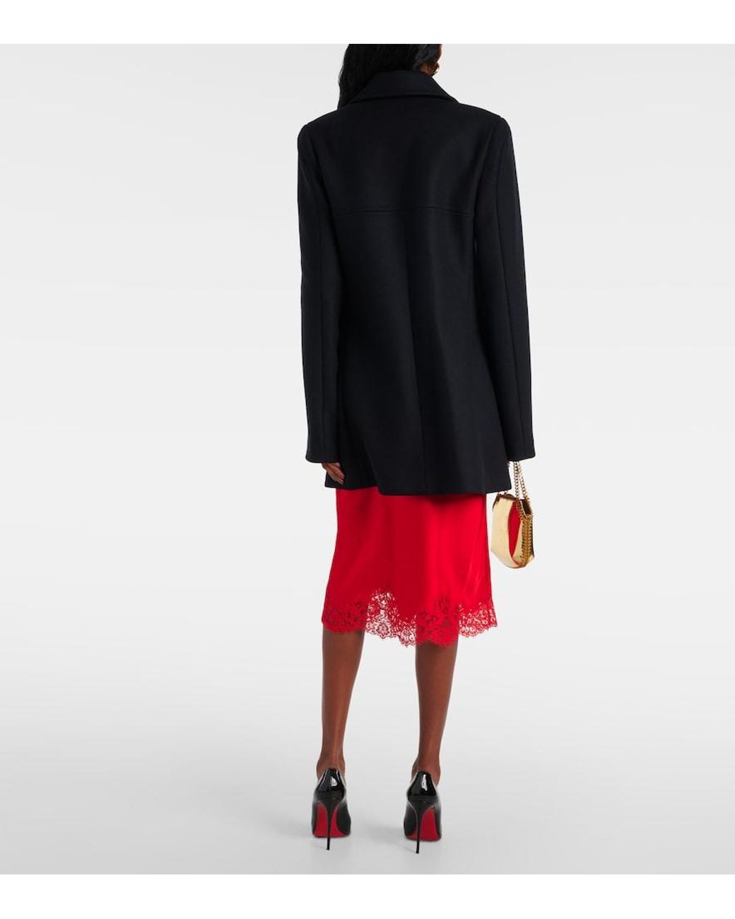 Stella McCartney Black Wool Coat