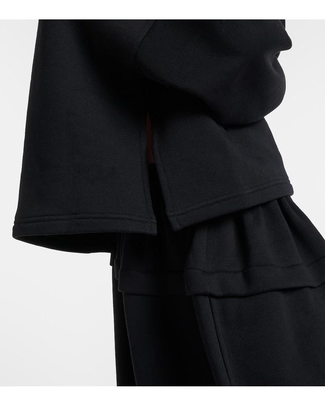 Alaïa Black Cotton Jersey Sweatshirt