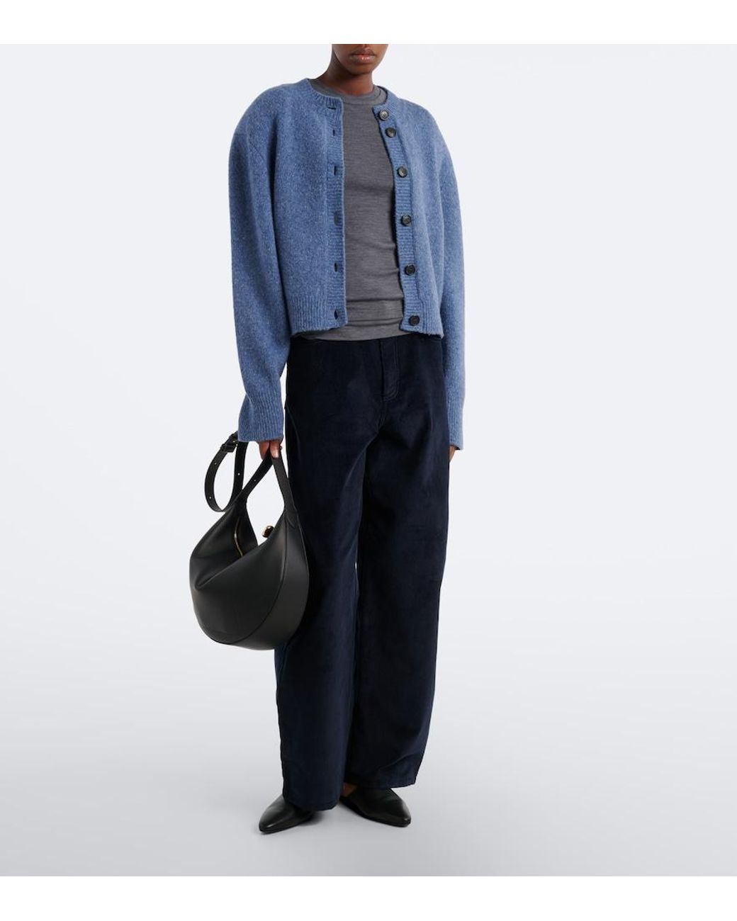 Rohe Gray Layered Wool Sweater