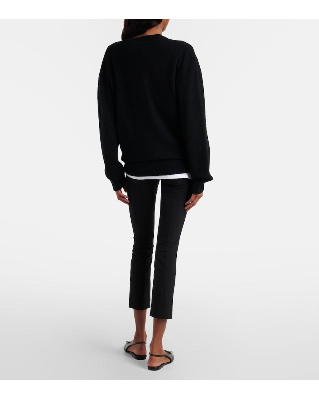 Veronica Beard Black Scuba Cropped Slim Pants