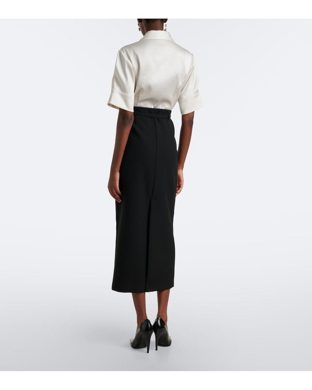 Jonathan Simkhai White Alvera Twill Midi Dress