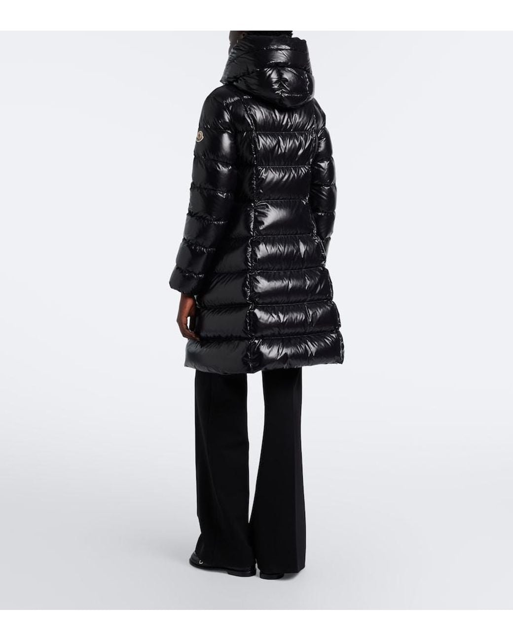 Moncler Black Marusse Hooded Quilted Down Coat