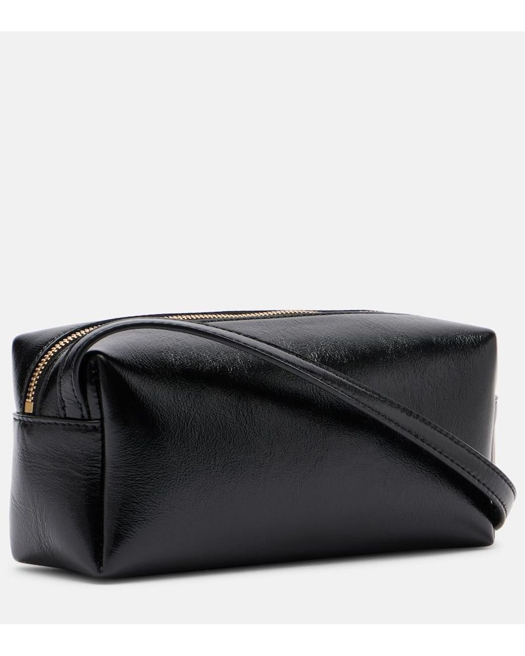 Khaite Black Kye Mini Leather Crossbody Bag