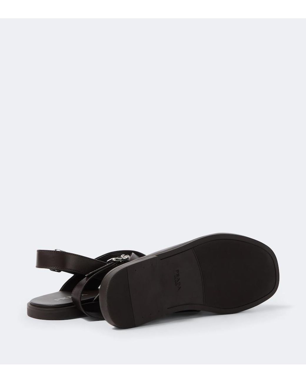 Prada Black Leather Sandals for men