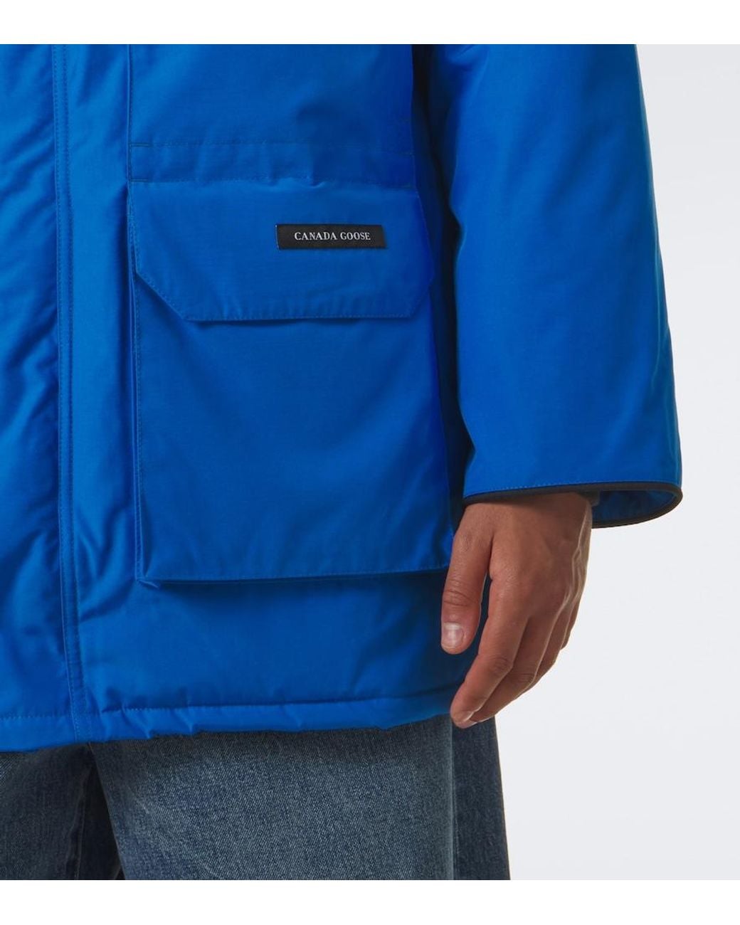 Canada Goose Blue Expedition Hooded Down Parka for men