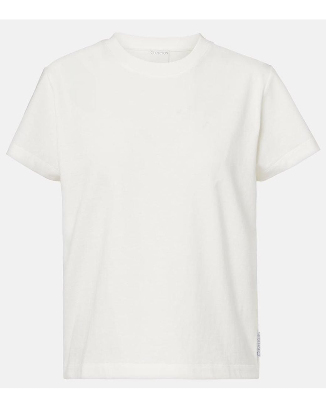 Calvin Klein White Marta Cotton Jersey T-Shirt