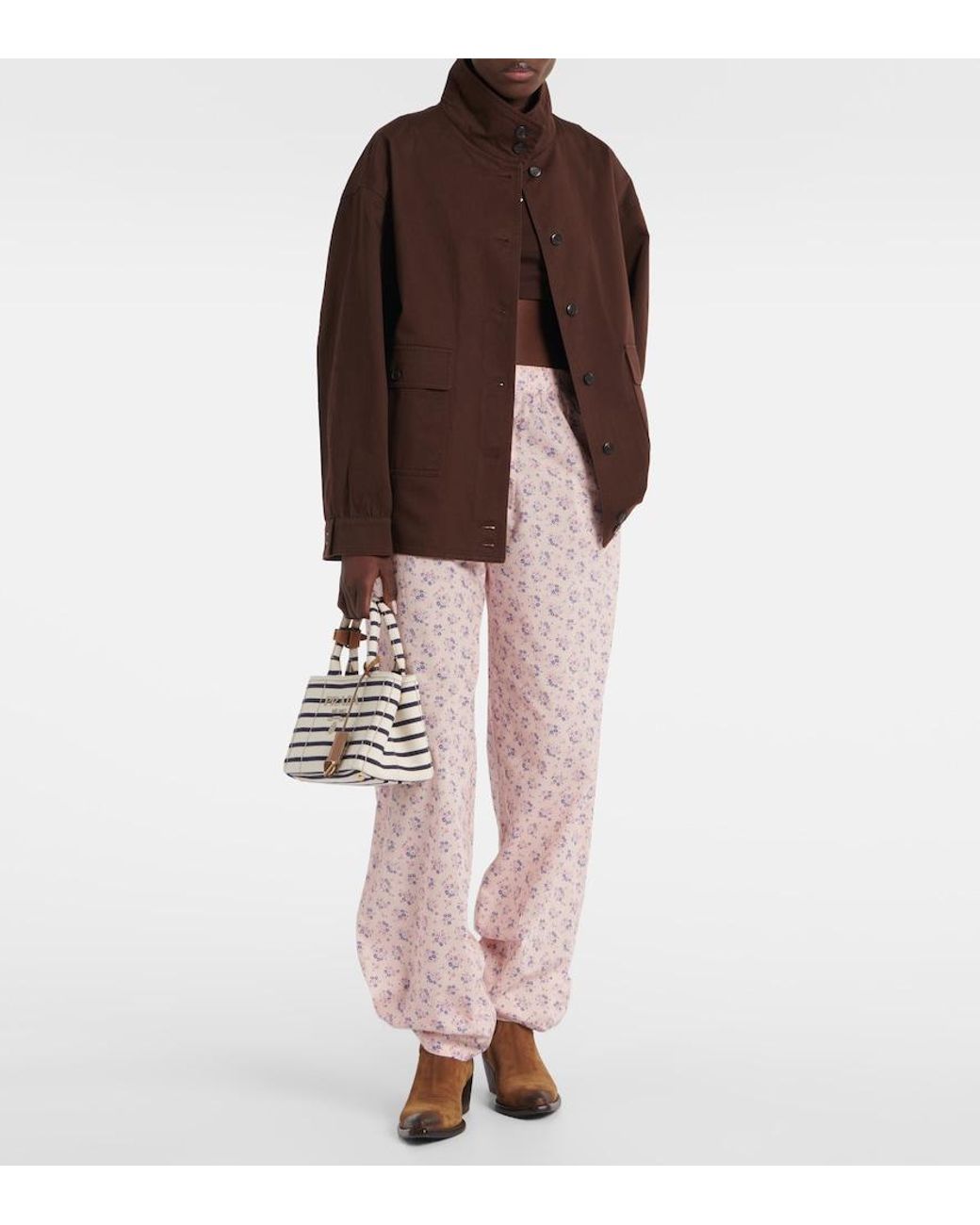 Giacca Oversize di Prada in Brown