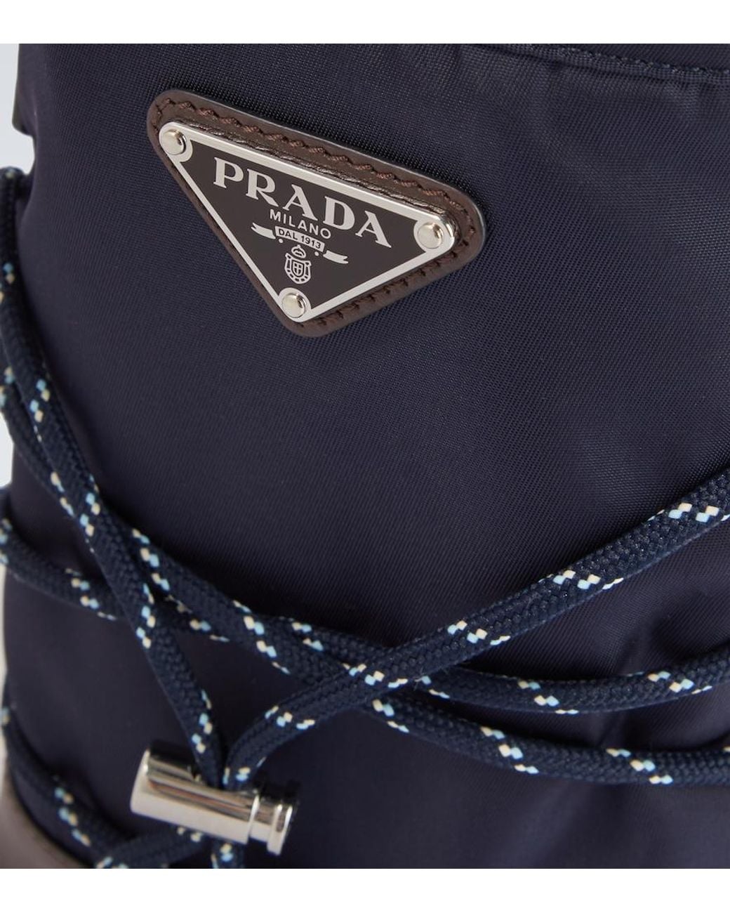 Prada White Speedrock Re-Nylon Phone Pouch for men