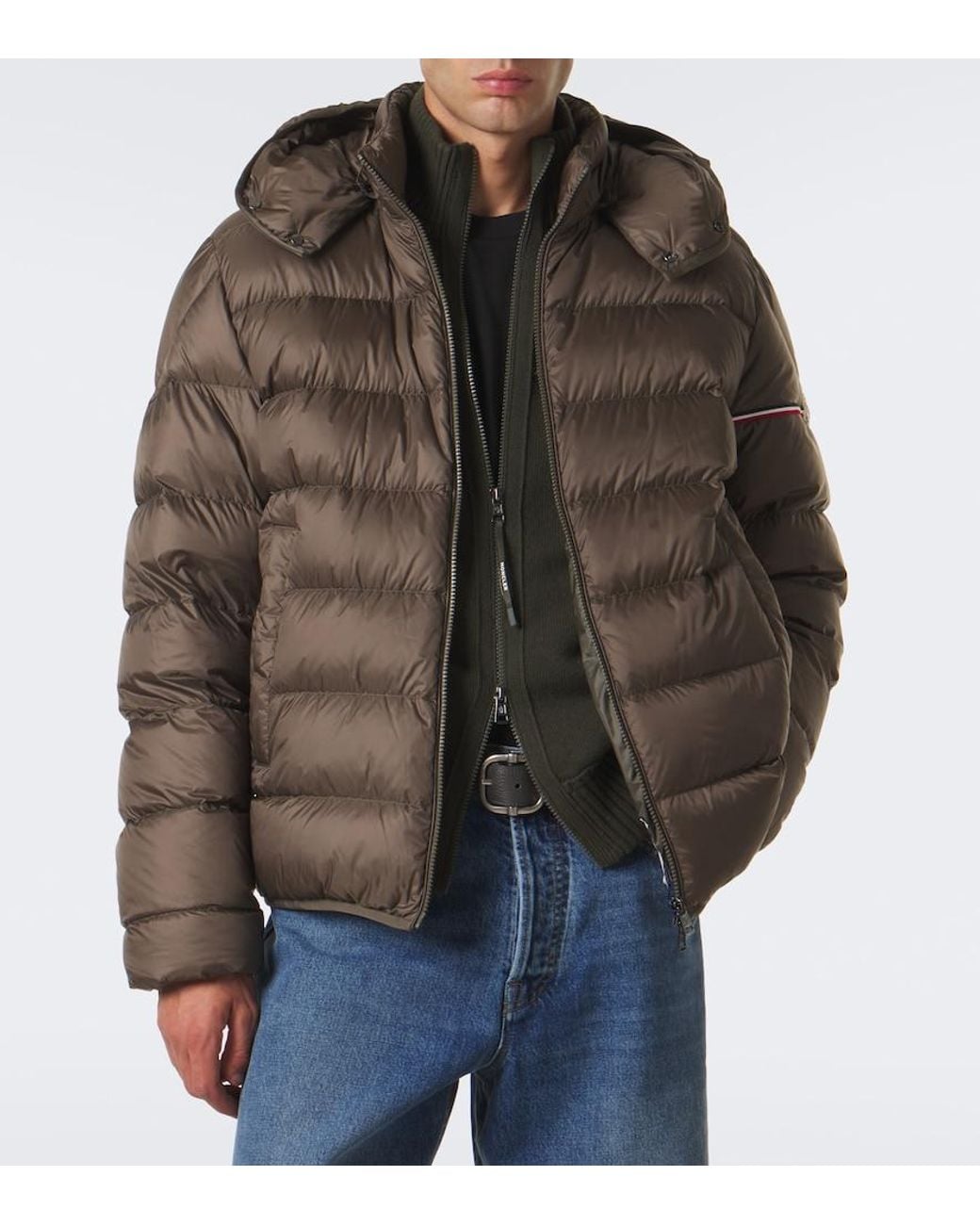 Moncler Brown Ravenlock Down Jacket for men