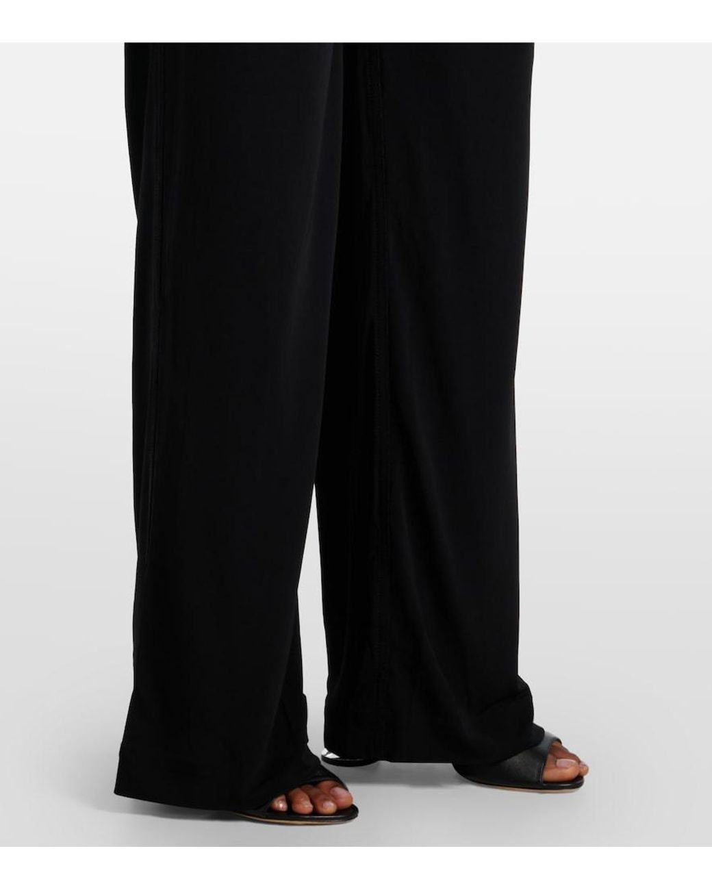 Christopher Esber Black Duke Splice Layered Straight Jeans